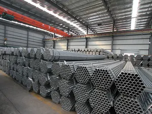 Tubo de acero para poste de valla de ganado para tubo de andamio galvanizado de alta calidad Gi probado por En39/bs1139