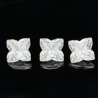 HQ GEMS Wuzhou Forme De Fleur 3X3-12X12mm Cubique Zircon Trèfle CZ Coupe À Facettes 5A Cubique Zircone Pierre