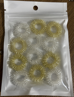 Anneau de massage des doigts pour la stimulation des points d'acupuncture corporels, ressort d'acupression manuelle pour améliorer la circulation sanguine