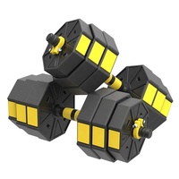 Haltères réglables en plastique et ciment 20 kg 40 kg 30 kg 10 kg 15 kg