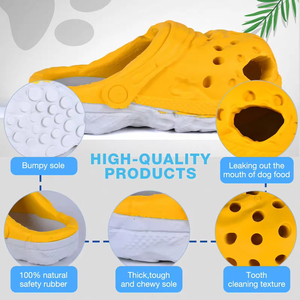 Eco Friendly Materials Slippers Shape Super Indestructible Bite Resistant Food Grade Natural Rubber Pet <b>Dog</b> Chew Toys - Product Image 4