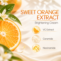 Crème éclaircissante pour le visage OEM à la vitamine C et au niacinamide 30 ml, pour un teint uniforme et lumineux, soin de la peau terne, crème éclaircissante pour la peau