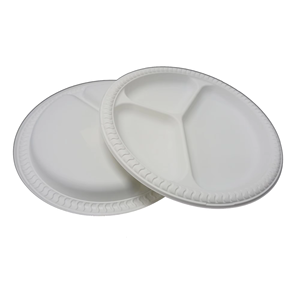 Assiettes jetables personnalisées écologiques et biodégradables en <span class=keywords><strong>f</strong></span>écule de maïs pour hôtels, restaurants, <span class=keywords><strong>f</strong></span>êtes et événements - Product Image 2