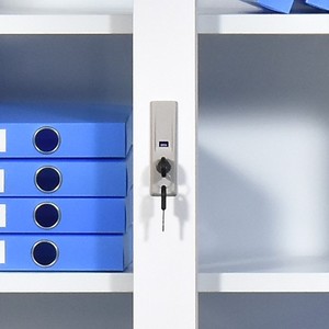Archivero Con 2 Puertas Para Oficina Almacen,Gabinete Organizador Con Cerradura Y Estantes,Moderno Guardado Archivo De Multiuso - Product Image 6