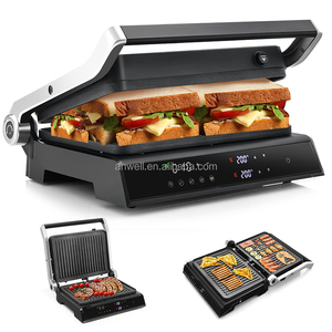 ANWELL <span class=keywords><strong>Sandwichera</strong></span> Eléctrica Multifunción de Doble Placa, Parrilla de Contacto Eléctrica con Temperatura Ajustable, Prensa para <span class=keywords><strong>Panini</strong></span> para el Hogar - Product Image 5
