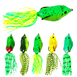 5.5cm 12g umpan katak câu cá thu hút mềm ếch với đôi móc thu hút mồi giả mồi mềm màu đuôi ếch - Product Image 1