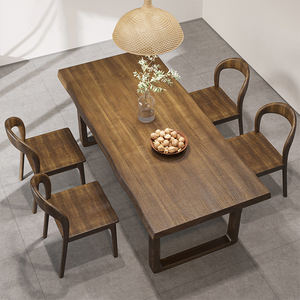 Fabbrica diretta di mobili di lusso solido soood Dinning <span class=keywords><strong>tavolo</strong></span> rettangolare <span class=keywords><strong>in</strong></span> legno massiccio <span class=keywords><strong>tavolo</strong></span> <span class=keywords><strong>e</strong></span> <span class=keywords><strong>sedie</strong></span> <span class=keywords><strong>Set</strong></span> - Product Image 2