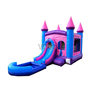 Les châteaux gonflables sautants roses bon marché la combinaison <span class=keywords><strong>de</strong></span> plein air <span class=keywords><strong>de</strong></span> glissière <span class=keywords><strong>de</strong></span> maison <span class=keywords><strong>de</strong></span> rebond pour les enfants - Product Image 4
