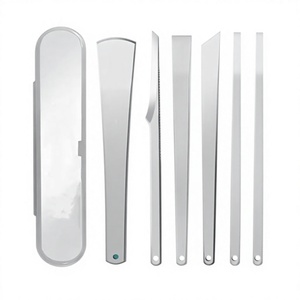 Stainless Steel Pedicure Kit 5 Piece Foot Care Tools With <b>Case</b> Portable For Adult DIY Use - Product Image 4