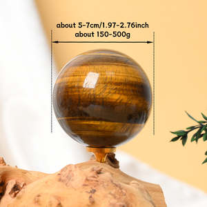 Wholesale Feng Shui <b>Crystal</b> <b>Ball</b> Tiger Eye Sphere for Home Decoration - Product Image 5