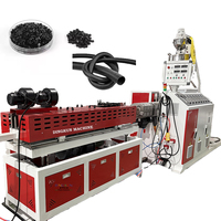 Ligne d'extrusion de tube ondulé en PVC HDPE PP PE de haute qualité Machine d'extrudeuse de tuyau ondulé à mur unique flexible