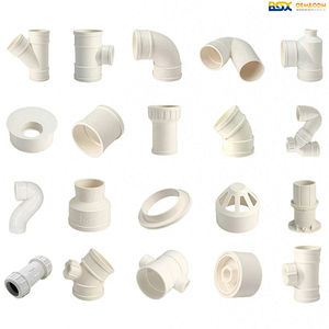 Sambungan Pipa Plastik PVC, Fitting PVC, Sambungan PVC Elbow Tee, Fitting Bluming, Fitting PVC Elbow 65 Derajat, Konektor Lurus 1/2 4 Inch - Product Image 4