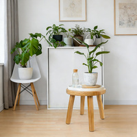 Tabouret en bois Montessori pour enfants, siège rond, chaise pour tout-petits, mobilier de crèche, tabouret en bois fait main