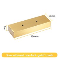 Pieds de canapé en acier inoxydable épaissi à 3 points |   Pieds de rehaussement droits de luxe léger pour lit et meuble TV |   Matériel robuste
