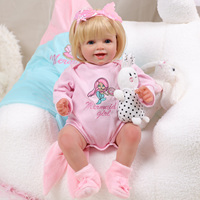 Muñeca Bebé Reborn Yaney de 20'' de Babeside, con Ojos Azules y Cabello Rubio, de Vinilo, Mini Muñeca de Moda, Modelo de Dibujos Animados para Manualidades, Juguete Suave