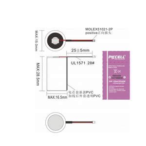 Pkcell tiểu pin 3V 650mAh 1/2AA limno2 Pin lithium pin cr14250 - Product Image 4