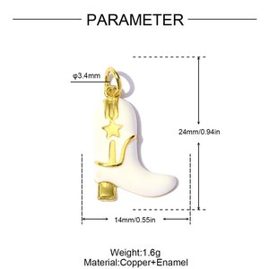 Colgante <span class=keywords><strong>de</strong></span> Corazón Arcoíris DIY <span class=keywords><strong>de</strong></span> Cobre con Zirconia, Accesorios <span class=keywords><strong>de</strong></span> Joyería para Botas, Lazos, Pulseras y Collares - Product Image 5