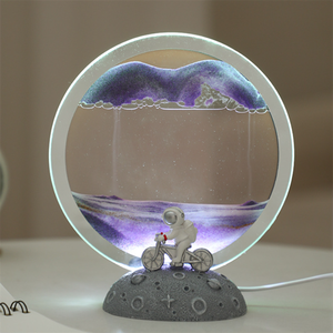 Nouveau petit 3D Quicksand Art lampe <span class=keywords><strong>de</strong></span> table LED rapide <span class=keywords><strong>sable</strong></span> peinture sablier veilleuses <span class=keywords><strong>sable</strong></span> coulant pour bureau - Product Image 6