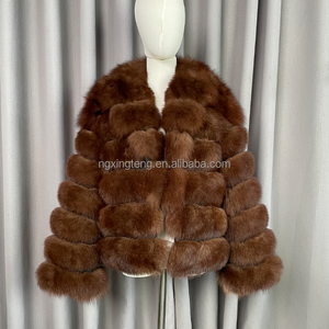सर्दियों महिलाओं के असली लोमड़ी फर छोटे आकस्मिक कोट सेबल रंग उच्च गुणवत्ता वाले फ्फी गर्म उच्च सड़क शैली समर्थन अनुकूलन अनुकूलन - Product Image 5