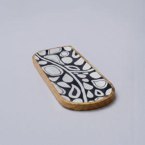 Modern Decorative Enamel Tray Handmade Metal Serving Platter Coffee <b>Table</b> <b>Vanity</b> Display Tray Jewelry Organizer Home Decoration - Product Image 1
