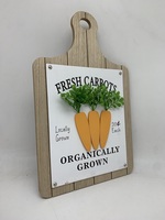 Décor mural 3d personnalisé de 15x45cm, artisanat en bois Mdf, carotte lapin, Art décoratif, livraison gratuite