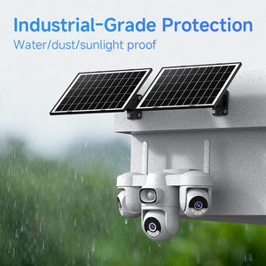 Caméra de surveillance solaire AG623SR 9MP 4G 12000mAh Triple objectif 6 moteurs PTZ CMOS Puce HiSilicon Vision nocturne couleur Application O-Kam Bidirectionnelle - Product Image 4