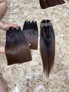 Cheveux humains vietnamiens en gros, 100% naturels, vierges, tissés, doux, lisses, de qualité durable - Product Image 2