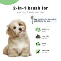 Brosse Duo-Care Comfort 2 In1 de qualité supérieure pour démêler et masser la brosse à double fonction brosse de toilettage santé