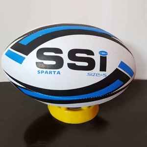 Balón de Rugby Profesional de Cuero Sintético de 4 Paneles con Fuertes Costuras para Entrenamiento de Alto Rendimiento y Competición - Product Image 3