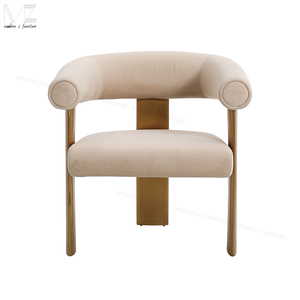 เก้าอี้ทานอาหารสไตล์นอร์ดิก โครงสแตนเลส โมเดิร์น หุ้มกำมะหยี่ เหมาะสำหรับงานแต่งงาน งานเลี้ยง งานจัดเลี้ยง ร้านอาหาร เก้าอี้ทานอาหารสำหรับโรงแรมหรู - Product Image 4