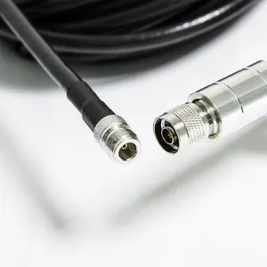 Düşük kayıp LMR400 RG8 RG213 RG214 kablo N tipi konnektörler RF iletişim kabloları için % 300 helyum anten