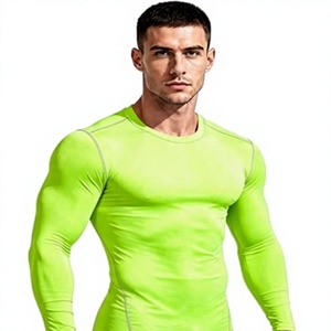 Men's Compression Long Sleeve Performance Shirt Premium Quick Dry Compression Base <b>Layer</b> <b>Top</b> Men's Athletic Compression Training - Product Image 1