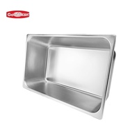 Bac Gastronorm Goodman en Acier Inoxydable 304 et Plastique, Multi-Capacités, pour Buffet Hôtelier, Restauration, Aliments et Crème Glacée