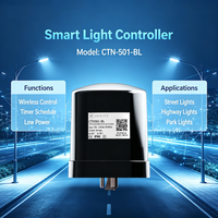 Contrôleur d'éclairage public CTN501BL NEMA ANSI PLC LoRaMesh à double communication, passerelle GTW730, système d'intégration cloud API ouvert