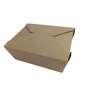 High quality customized disposable take away kraft paper food box