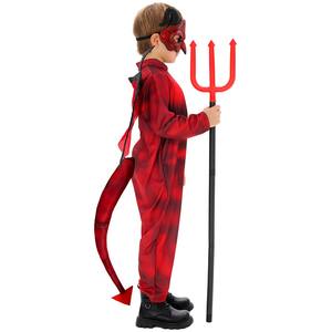 Disfraz <span class=keywords><strong>de</strong></span> Cosplay <span class=keywords><strong>de</strong></span> Hellboy para Niños, <span class=keywords><strong>Mono</strong></span> Rojo <span class=keywords><strong>de</strong></span> Diablo con Alas y <span class=keywords><strong>Cola</strong></span> <span class=keywords><strong>de</strong></span> Poliéster Unisex para Fiestas <span class=keywords><strong>de</strong></span> Halloween - Product Image 4