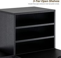 Table de manucure moderne en bois avec tiroirs et chaises, système de dépoussiérage intégré pour poste de salon de manucure - Offre spéciale