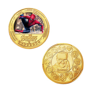 5 Monedas Conmemorativas de Oro con Temática de Películas de Marvel, Colección y Regalo de Monedas Bañadas en Oro de los Vengadores - Product Image 6
