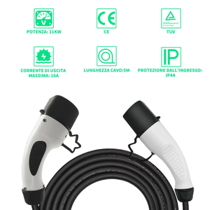 สายชาร์จรถยนต์ไฟฟ้า AC แบบ IEC 62196 Type 2 to Type 2 <span class=keywords><strong>16A</strong></span> เฟสเดียว 220V <span class=keywords><strong>MENNEKES</strong></span> ยาว 5 เมตร ราคาโรงงานใหม่ - Product Image 4