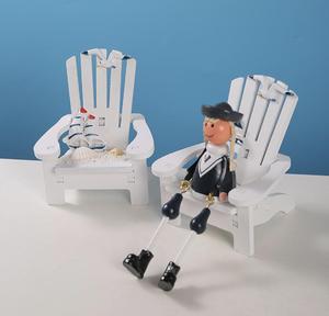 Silla de playa de estilo <span class=keywords><strong>mediterráneo</strong></span>, adornos decorativos para el hogar, adornos bonitos creativos, silla de playa oceánica decorativa - Product Image 5