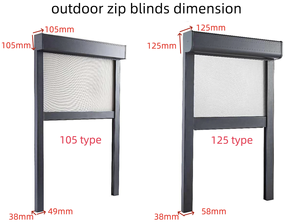 <span class=keywords><strong>Tenda</strong></span> a <span class=keywords><strong>Rullo</strong></span> Motorizzata Impermeabile per Esterni - Product Image 5