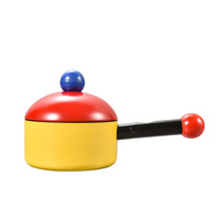 Kinderkochtopf Nahrungsergänzungstopf Zweihändiger Antihaft-Topf mit Deckel zum Dämpfen und Kochen von Suppe Mini-Küchen-Set Topf