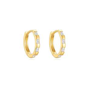 <b>Hoop</b> <b>Earrings</b> Classic Daily Wear 18K Gold Plated 925 Long Tassel <b>Earrings</b> - Product Image 4