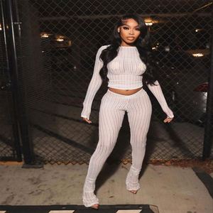 Arrivées Filet en maille Ensemble deux pièces pour femmes Vêtements pour femmes Modeste - Product Image 4