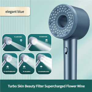 Siêu Turbo Lớn Lưu Lượng Nước Năm Giai Đoạn Lọc Hộ Gia Đình Shower Head Hot-Bán Áp Lực Tăng Cho Khách Sạn Phòng Tắm - Product Image 3
