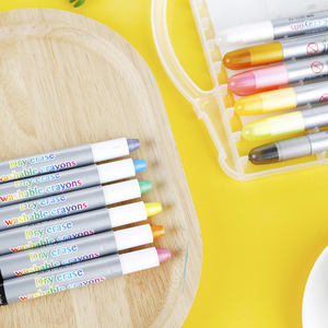 Crayon magique effaçable pour enfants, Crayon de bain, lavable et facile à nettoyer, ensemble d'usine, cire de cachemire - Product Image 5