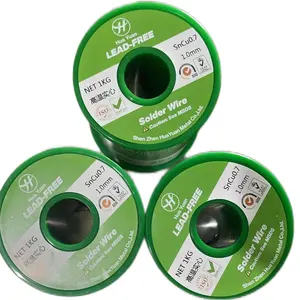 SAC305 Solda Sólida HuaKe Sn96.5/Ag3/Cu0.5 Tin Wire 0.8mm Tin Solda Seletiva Boa Qualidade Tin Alloy Fio Sólido