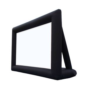 Écran de projection gonflable portable 16:9 avec cadre en PVC pour affichage de films en extérieur - Product Image 4