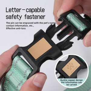 Venta al por mayor de nylon logotipo personalizado Pet ID <span class=keywords><strong>Collar</strong></span> de cuello de perro de lujo - Product Image 4