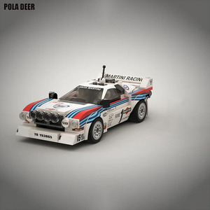 Poladeer 244 Piezas, Bloques de Construcción de Plástico ABS, Coche de Rally Lancia <span class=keywords><strong>037</strong></span> Martini, Juguete de Ensamblaje, Rompecabezas, <span class=keywords><strong>Modelo</strong></span>, Regalo - Product Image 4